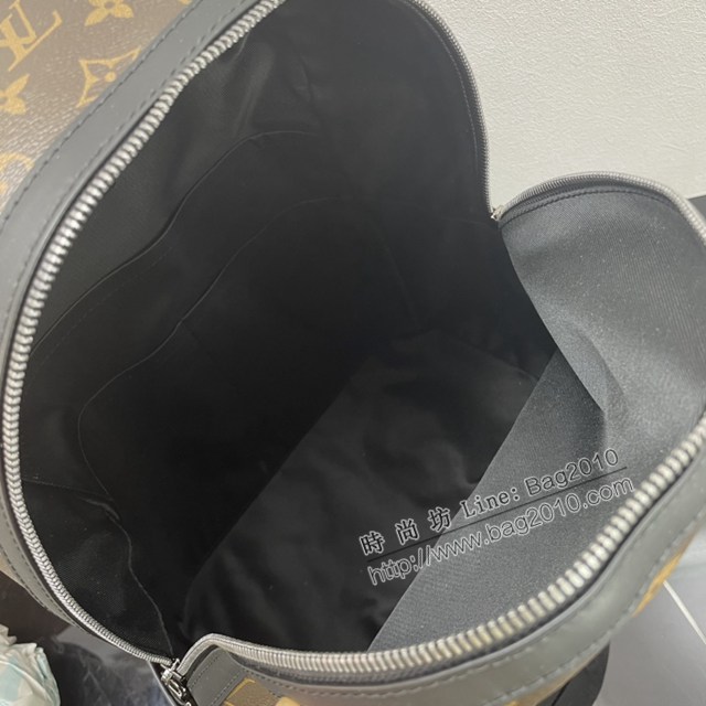 Lv路易威登2023專櫃新款Discovery雙肩包 LV老花男士雙肩後背包 M46684 ydh5138